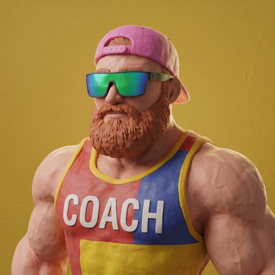 Coach Danny character portrait